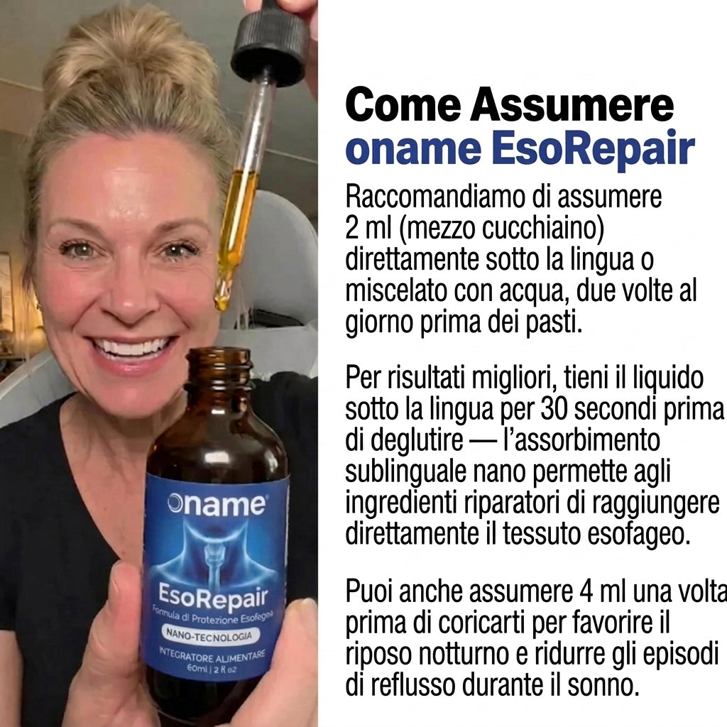 Oname EsoRepair™ | Riparatore esofageo nano-sublinguale