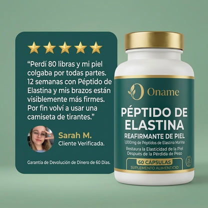 Reafirma la piel flácida de forma natural con péptidos de elastina marina.