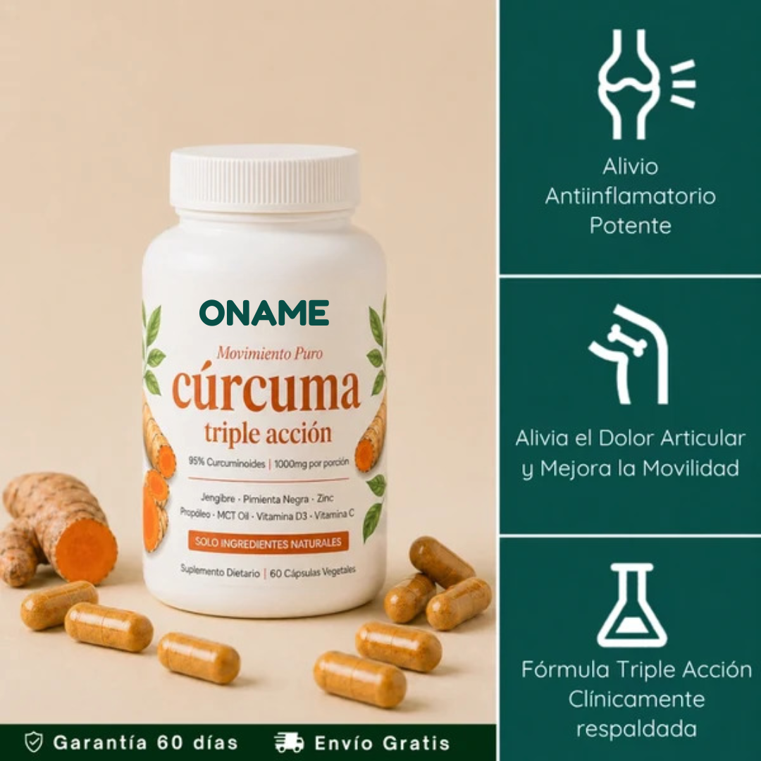 Oname - Cápsulas Premium de Triple Acción Antiinflamatoria