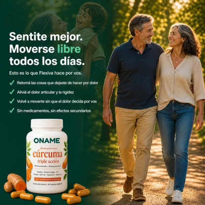 Oname - Cápsulas Premium de Triple Acción Antiinflamatoria