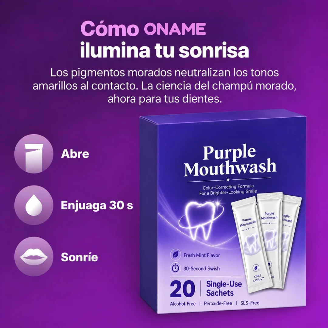 Oname® Enjuague bucal morado