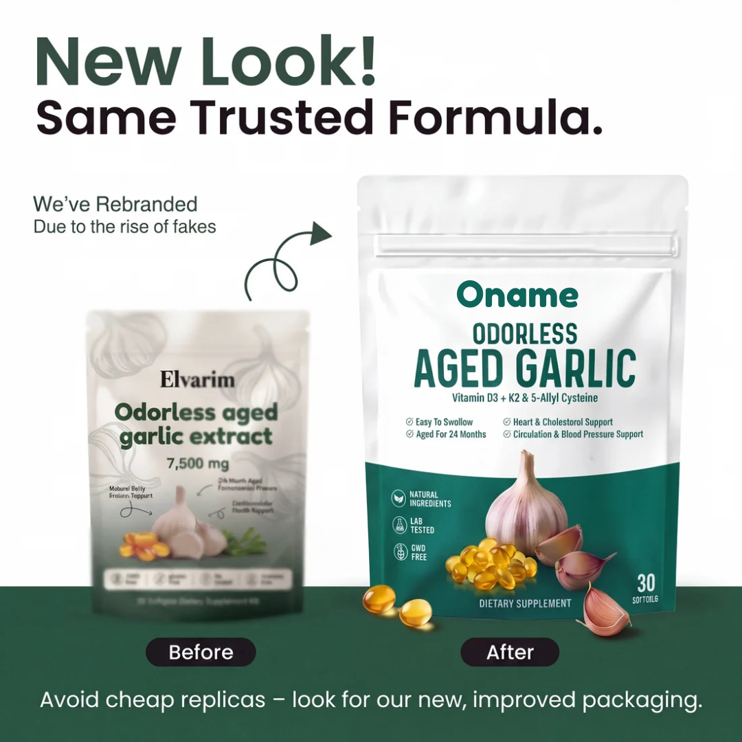 Oname® Aged Garlic Extract - 7500mg Odorless Softgels -