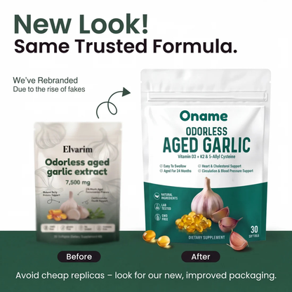 Oname® Aged Garlic Extract - 7500mg Odorless Softgels -