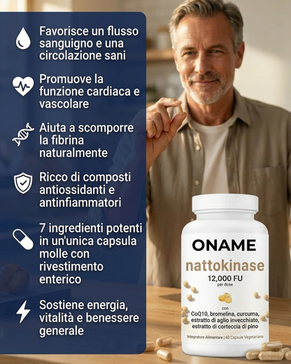 Oname  | Complesso di nattokinasi 12.000 FU - 60 capsule vegetariane