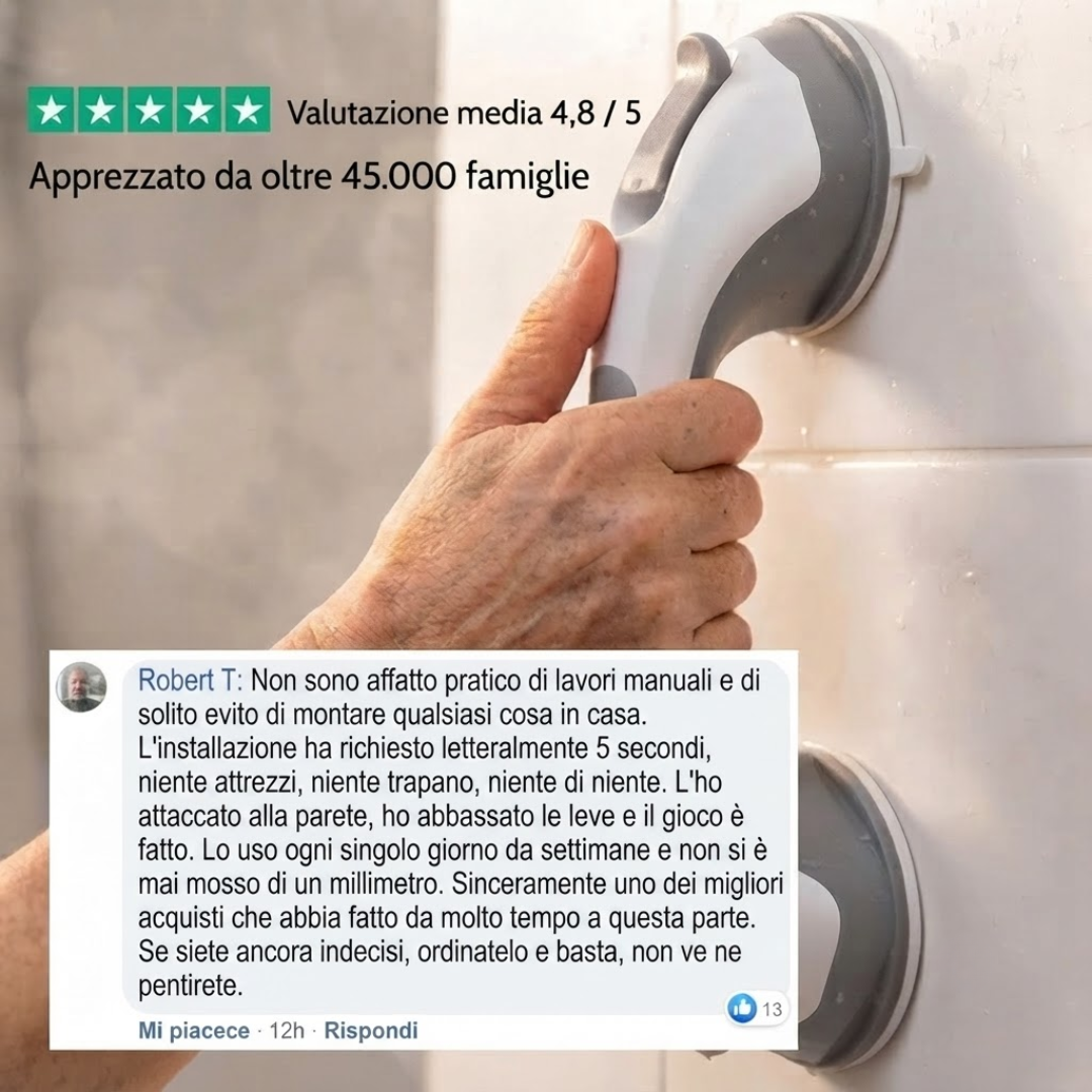 Maniglione di sicurezza per doccia
