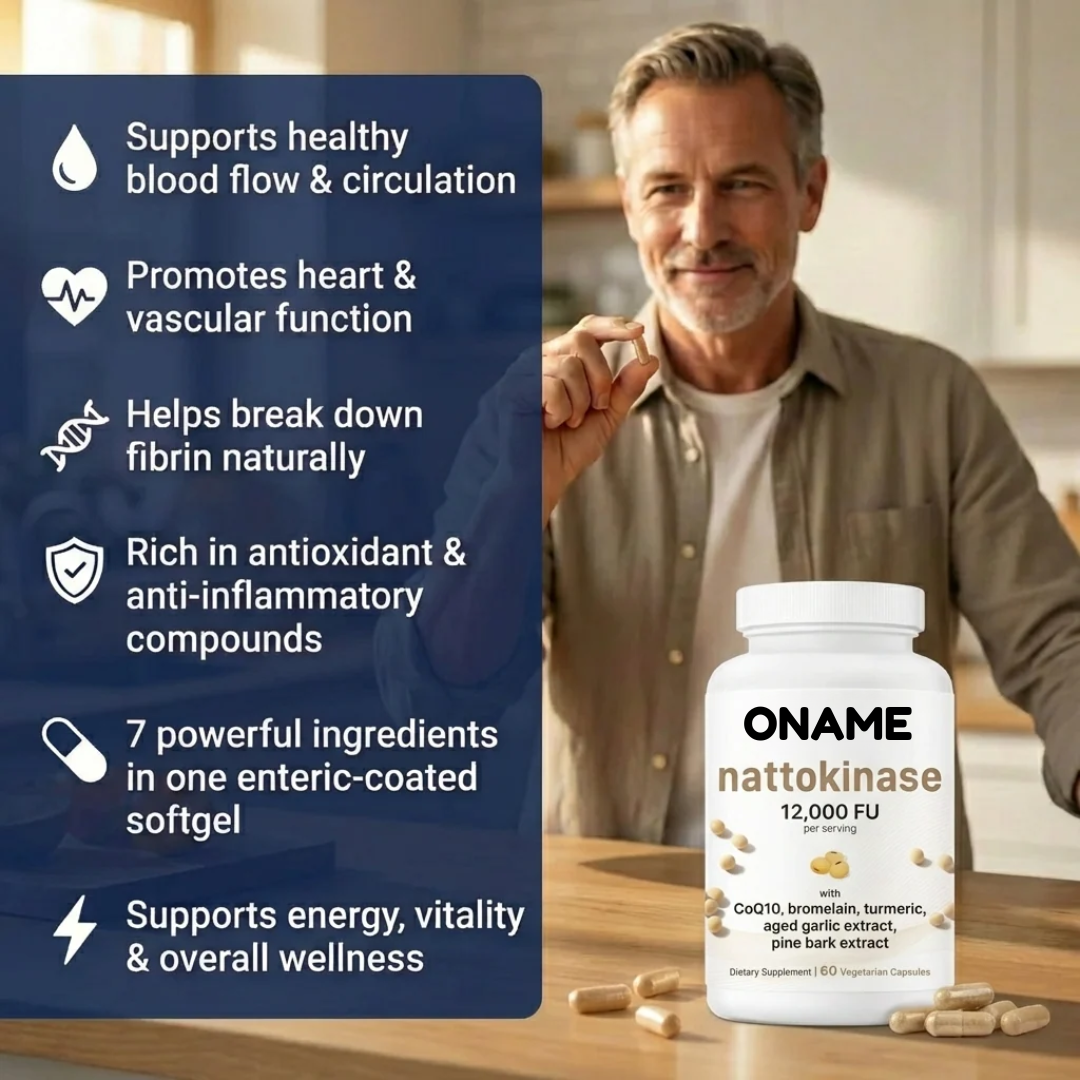 Oname | Nattokinase 12,000FU Complex - 60 Vegetarian Capsules