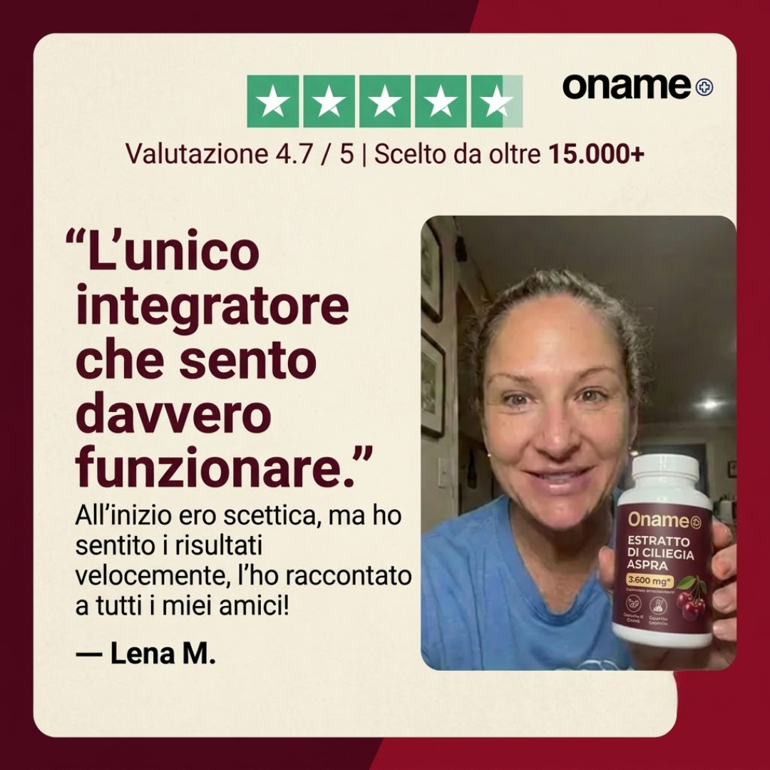 Ename | Maggiore mobilità e meno infiammazioni in due settimane.