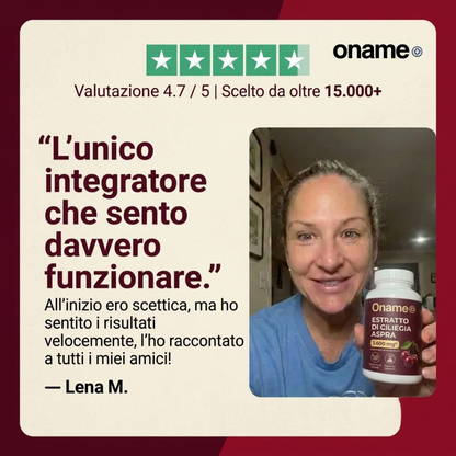 Ename | Maggiore mobilità e meno infiammazioni in due settimane.