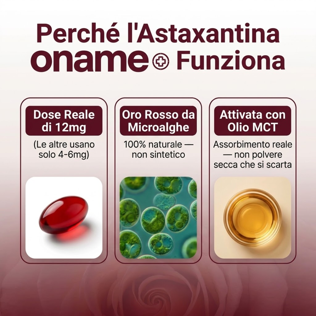 Oname Astaxantina 12mg — Reni sotto controllo? Il primo passo per proteggerli inizia da qui.