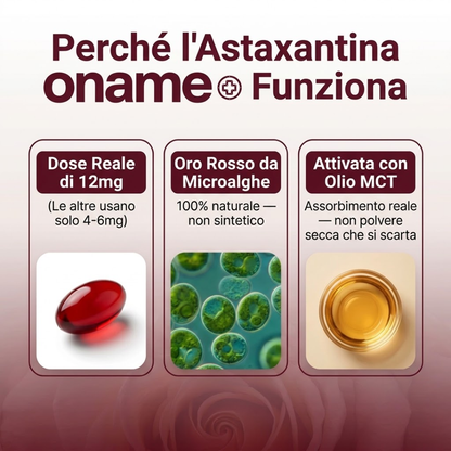 Oname Astaxantina 12mg — Reni sotto controllo? Il primo passo per proteggerli inizia da qui.