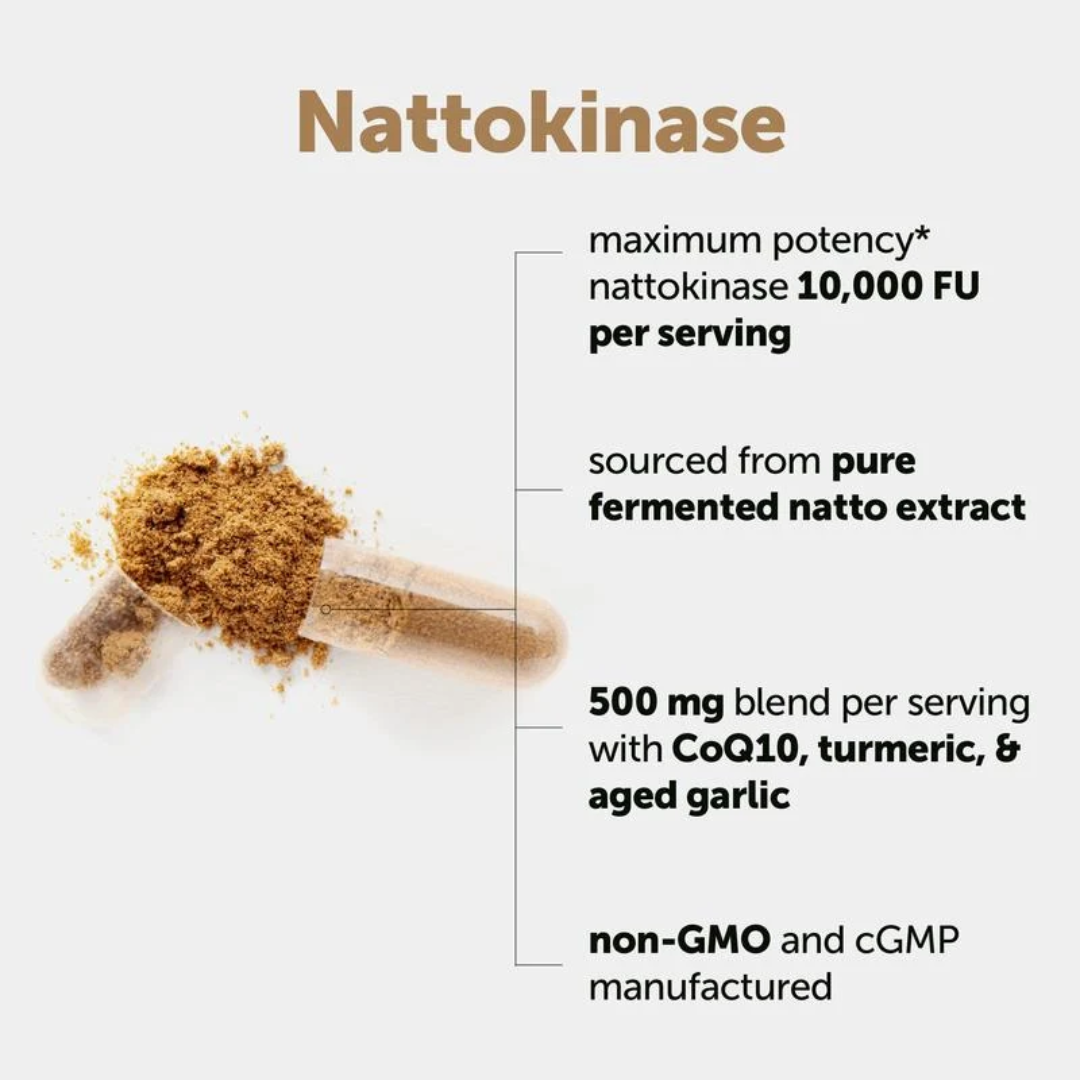 Oname | Nattokinase 12,000FU Complex - 60 Vegetarian Capsules