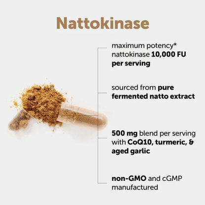 Oname | Nattokinase 12,000FU Complex - 60 Vegetarian Capsules