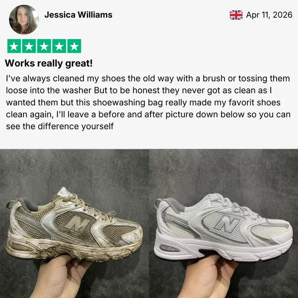 Get spotless shoes in just 30 minutes, straight from your washing machine