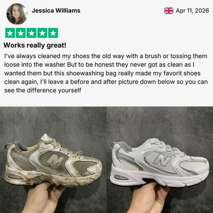 Get spotless shoes in just 30 minutes, straight from your washing machine