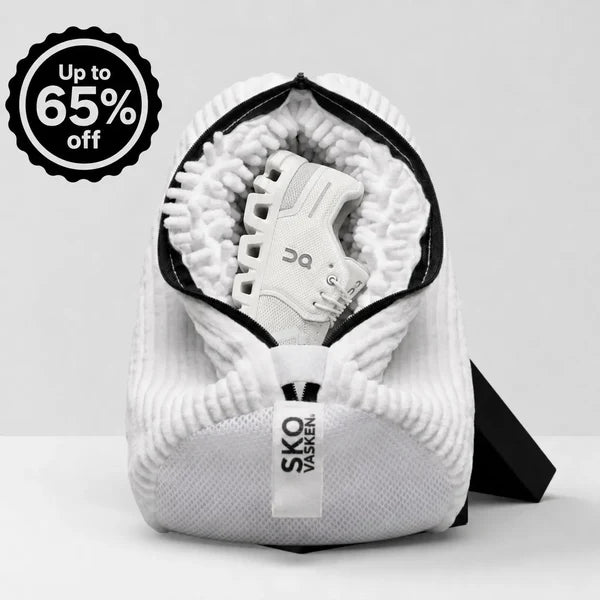Get spotless shoes in just 30 minutes, straight from your washing machine