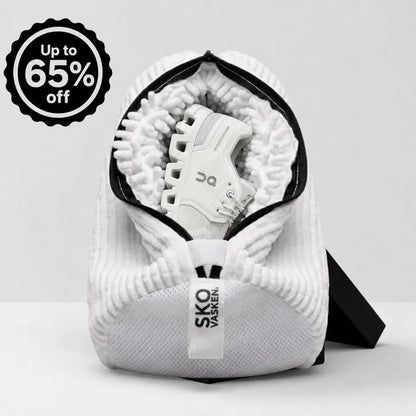 Get spotless shoes in just 30 minutes, straight from your washing machine