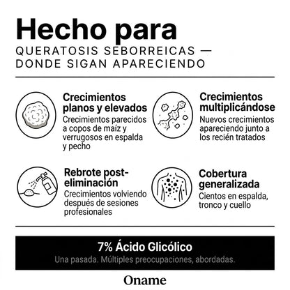Oname | Barra corporal de ácido glicólico suave y uniforme