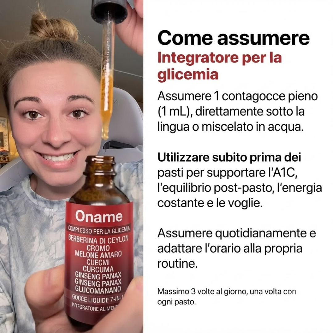 Oname | Complesso Glicemico 7-in-1