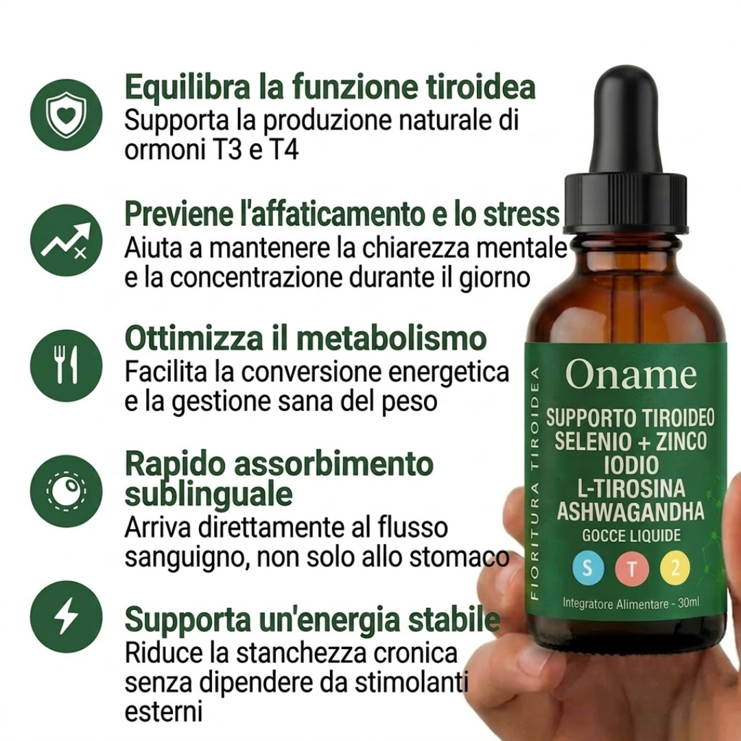 Oname | Gocce di Supporto per la Tiroide