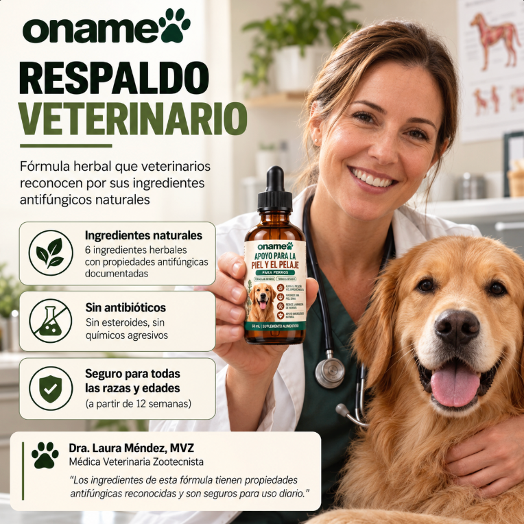 Fórmula Veterinaria Natural para Eliminar Hongos en Perros