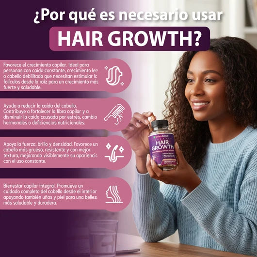 Oname Vitaminas hair growth- para el crecimiento del cabello y prevención de la caída