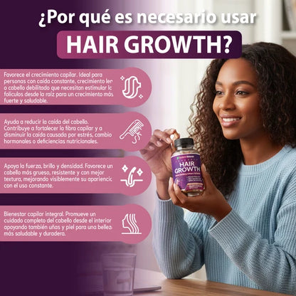 Oname Vitaminas hair growth- para el crecimiento del cabello y prevención de la caída