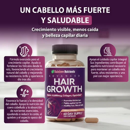 Oname Vitaminas hair growth- para el crecimiento del cabello y prevención de la caída