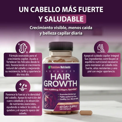 Oname Vitaminas hair growth- para el crecimiento del cabello y prevención de la caída