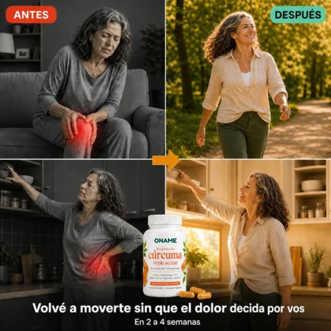Oname - Cápsulas Premium de Triple Acción Antiinflamatoria