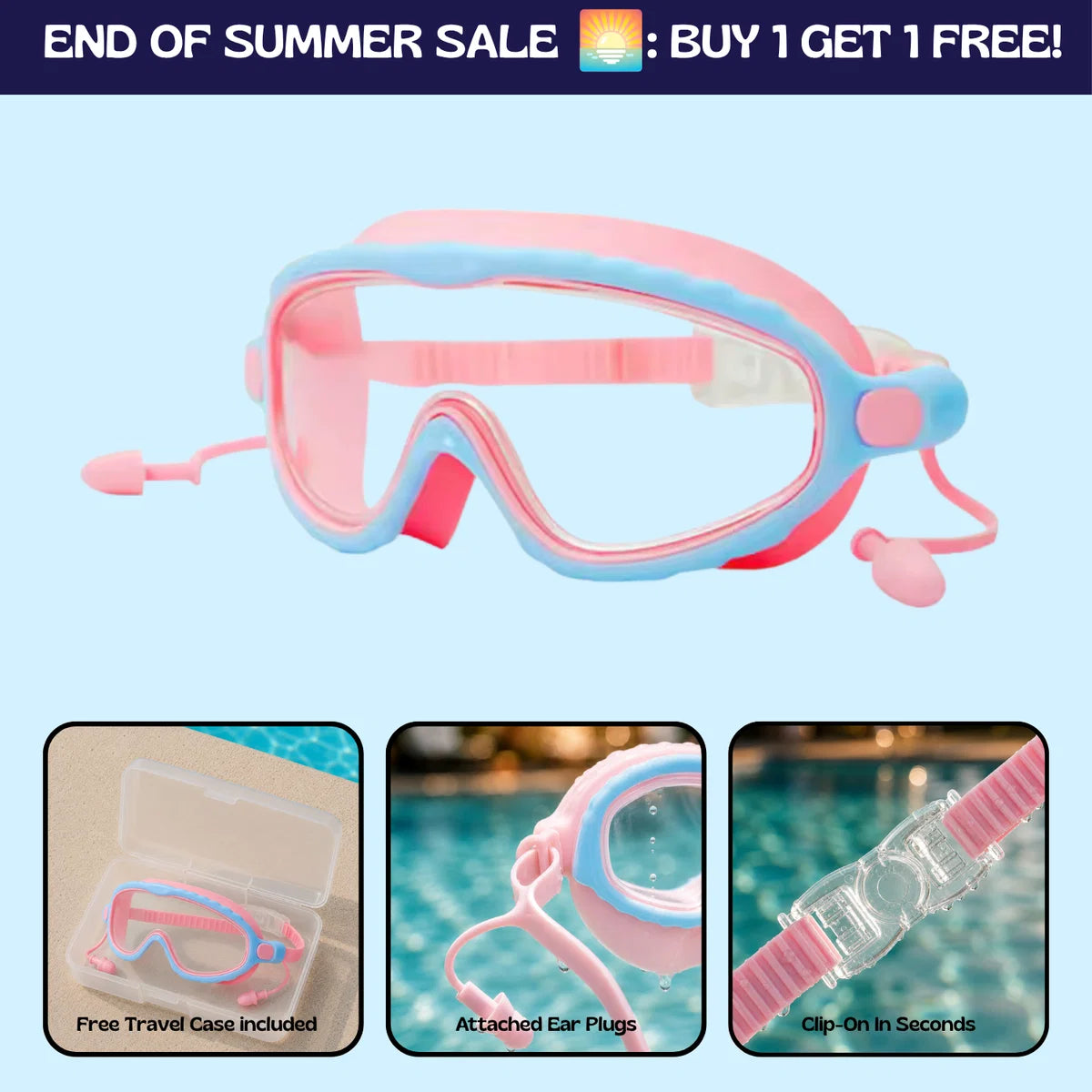 Oname™ Clip-On Swim Goggles