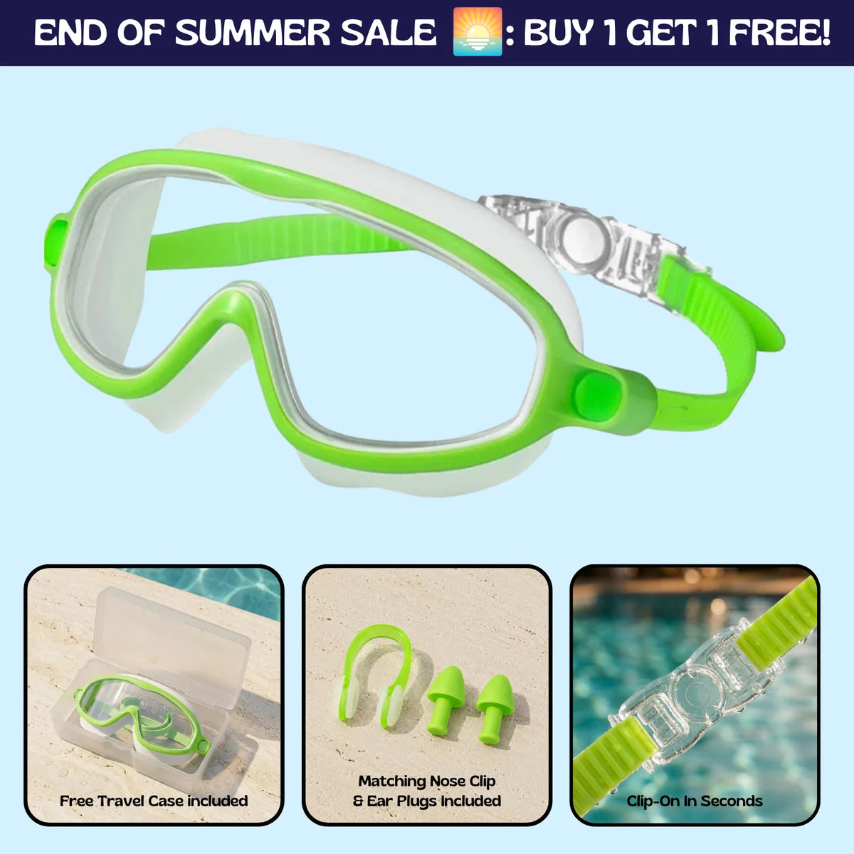 Oname™ Clip-On Swim Goggles