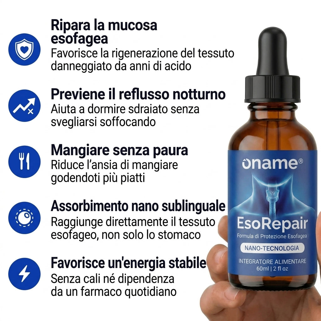 Oname EsoRepair™ | Riparatore esofageo nano-sublinguale