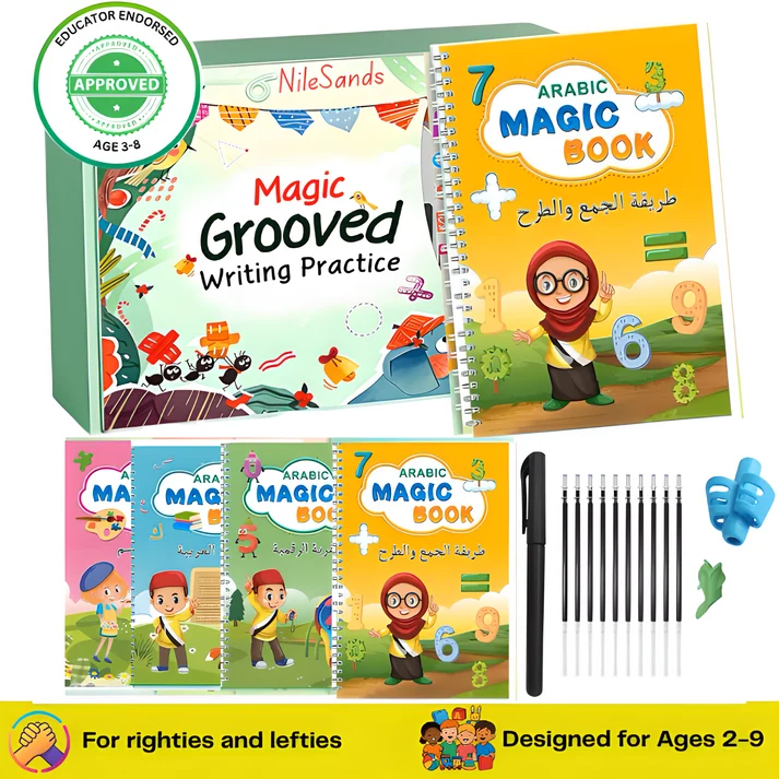 Oname Reusable Grooved Handwriting Workbook for Kids