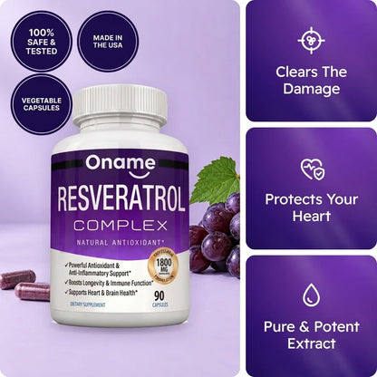 Resveratrol Complex 1800mg Capsules