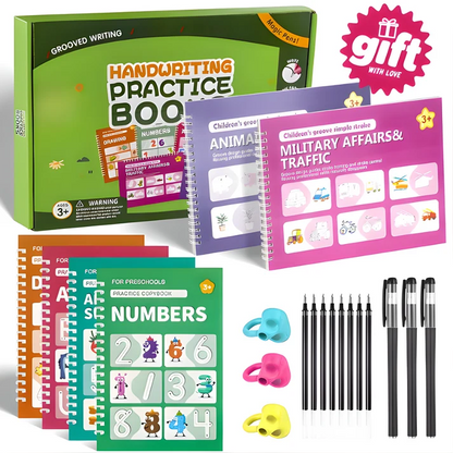 Oname Reusable Grooved Handwriting Workbook for Kids