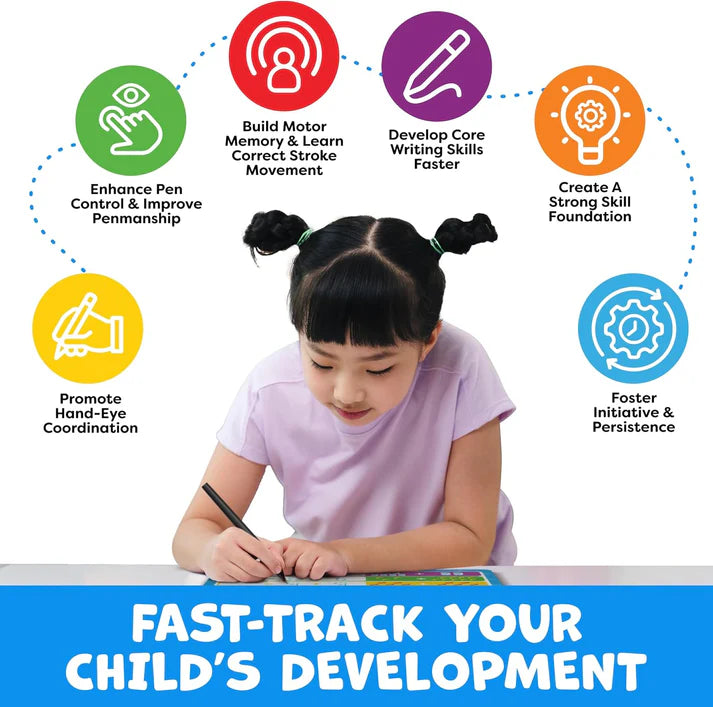 Oname Reusable Grooved Handwriting Workbook for Kids