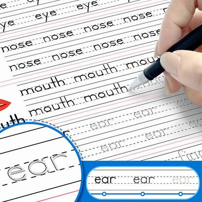 Oname Reusable Grooved Handwriting Workbook for Kids