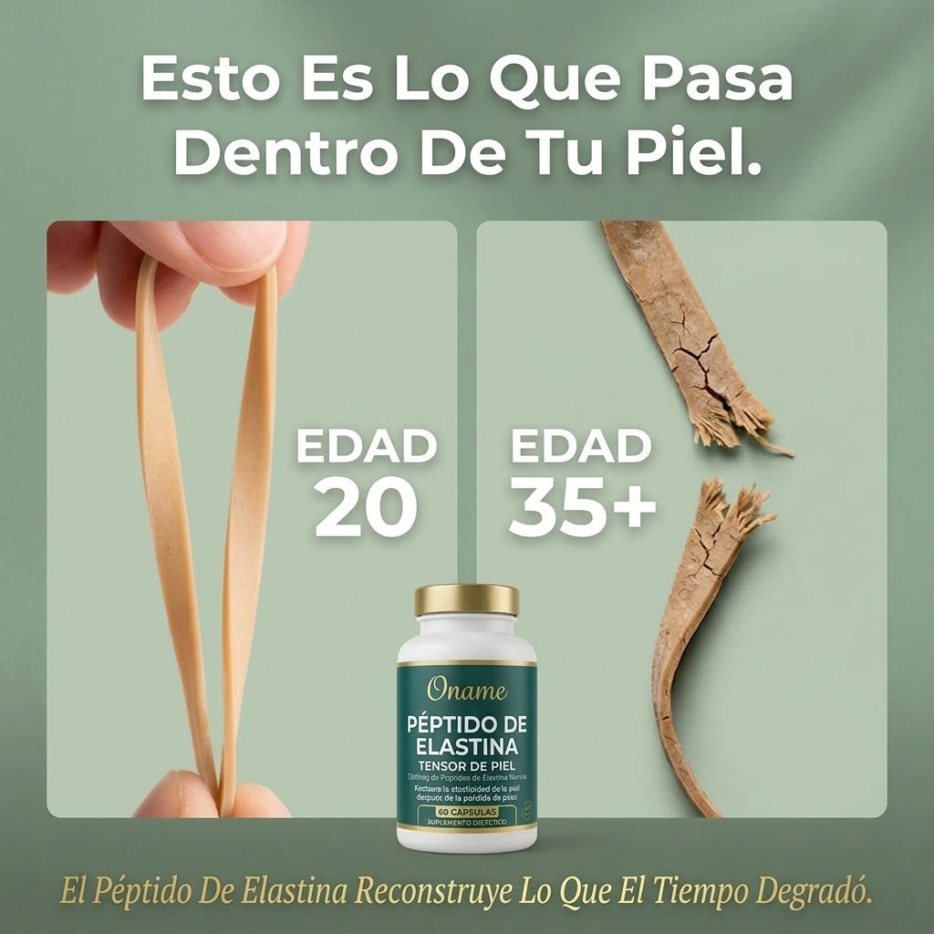 Reafirma la piel flácida de forma natural con péptidos de elastina marina.