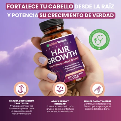Oname Vitaminas hair growth- para el crecimiento del cabello y prevención de la caída