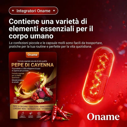 Formula a base di erbe di Cayenna