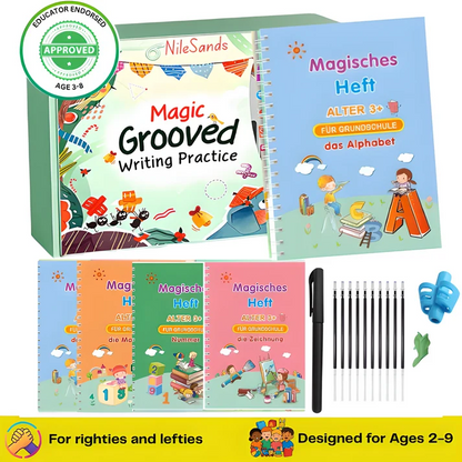 Oname Reusable Grooved Handwriting Workbook for Kids