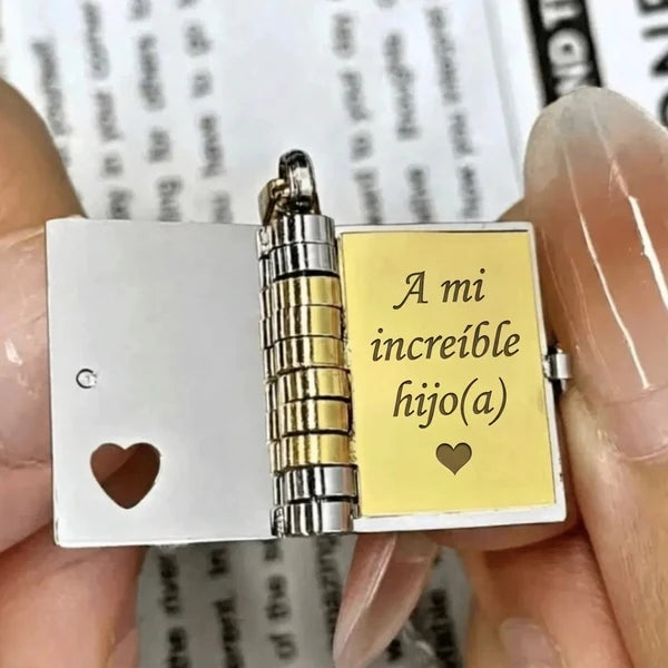 📘 Collar Libro para Mi Hijo