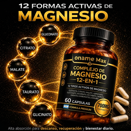 Oname Max | Complejo de Magnesio 12 en 1
