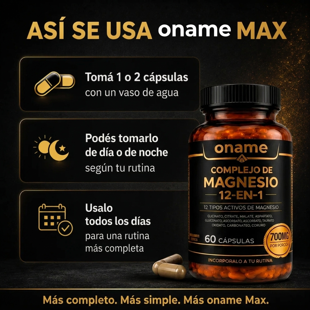 Oname Max | Complejo de Magnesio 12 en 1