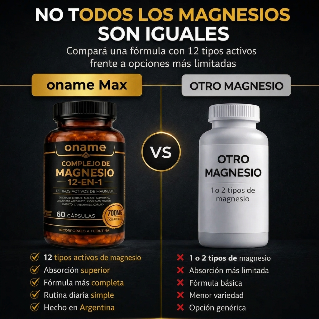 Oname Max | Complejo de Magnesio 12 en 1