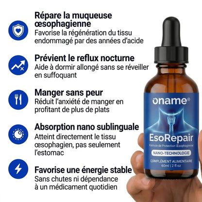 Oname EsoRepair™ | Réparateur œsophagien nano-sublingual