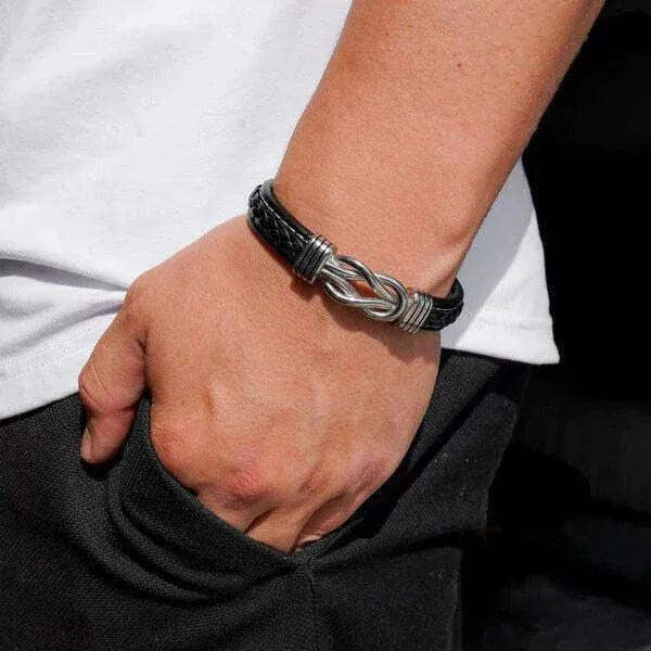 A Mi Esposo | Siempre Unidos | Pulsera de Cuero