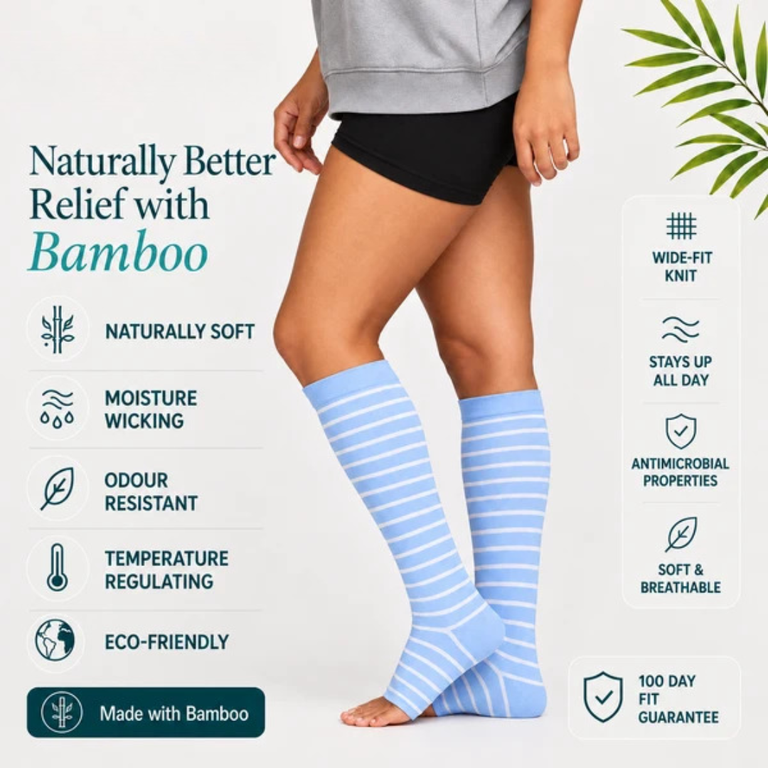 Oname™ Bamboo Open Toe Compression Socks