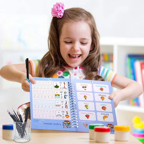 Oname Reusable Grooved Handwriting Workbook for Kids