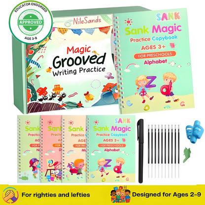 Oname Reusable Grooved Handwriting Workbook for Kids